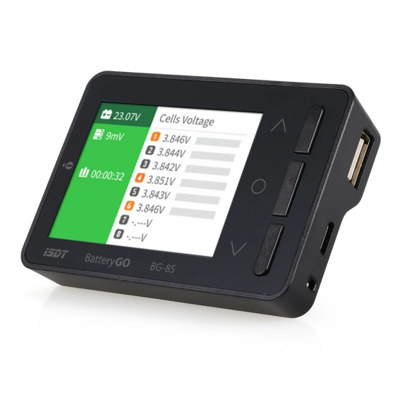 Bg-8s Color Display Dual Battery for Lihv Life Nimh Nicd Pb Battery Rc Battery Tool